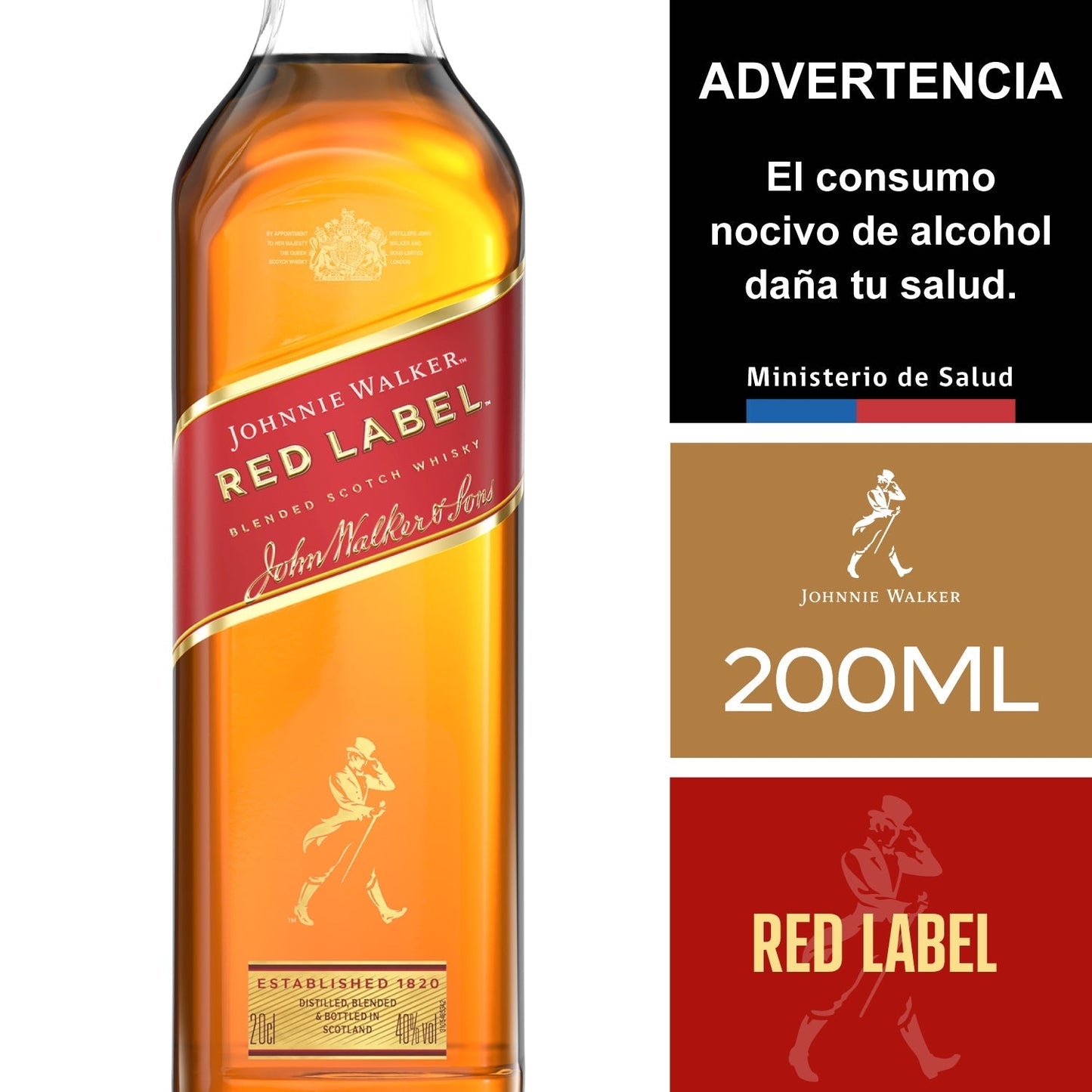 WHISKY JW RED LABEL 40 20CL 24X01 (5012)
