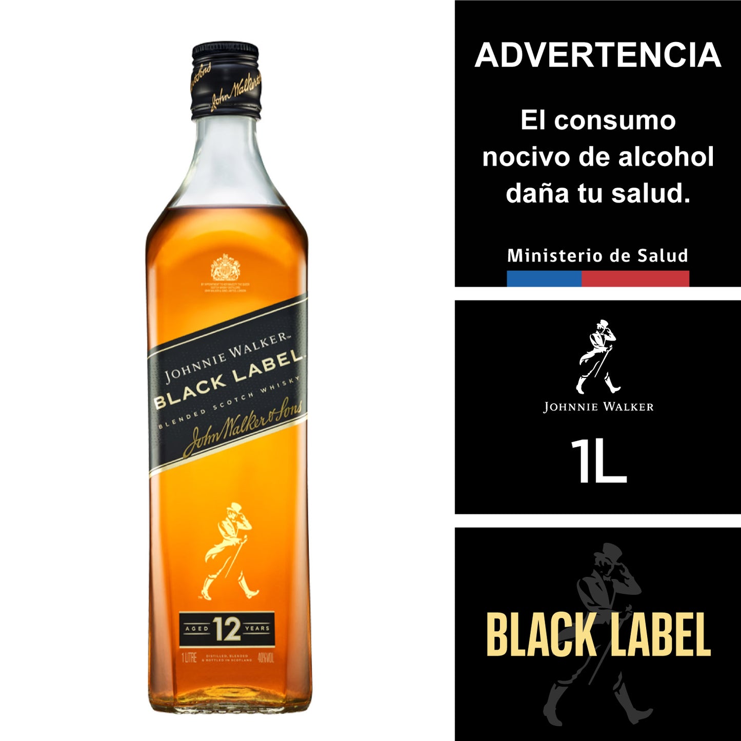 J WLKR BLACK 1L 12Y 12X01