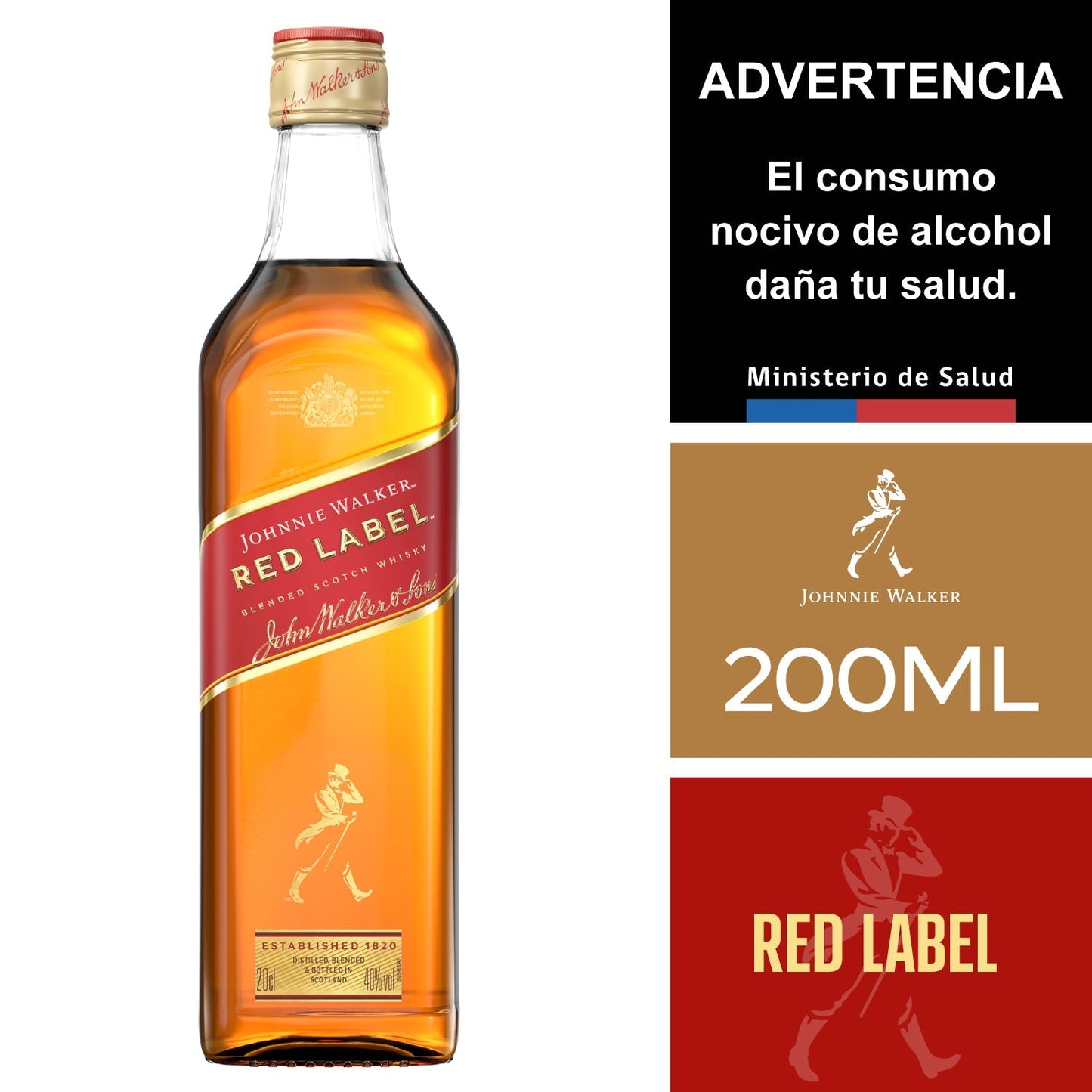 WHISKY JW RED LABEL 40 20CL 24X01 (5012)