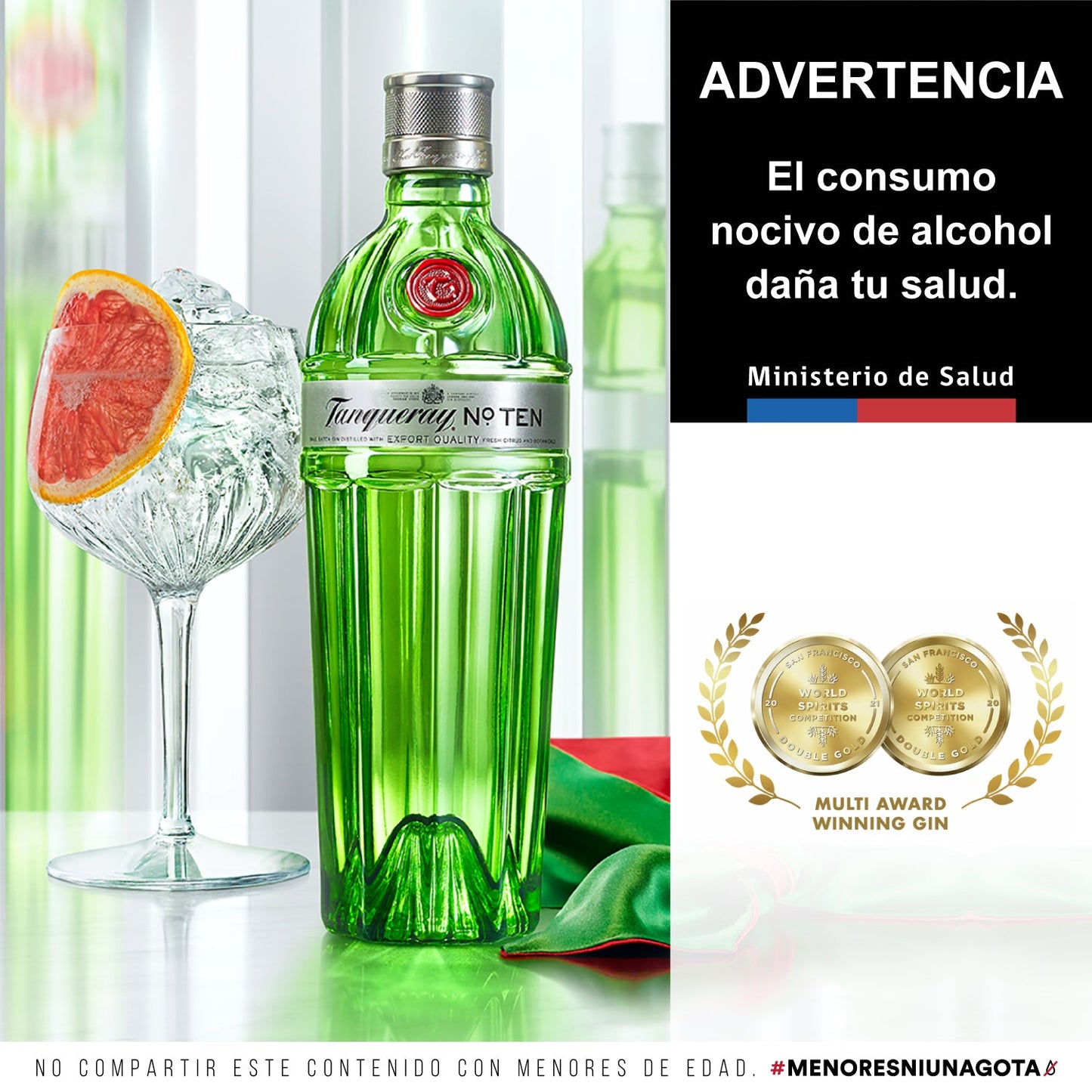 GIN TANQUERAY TEN 47.3 75CL 12X01