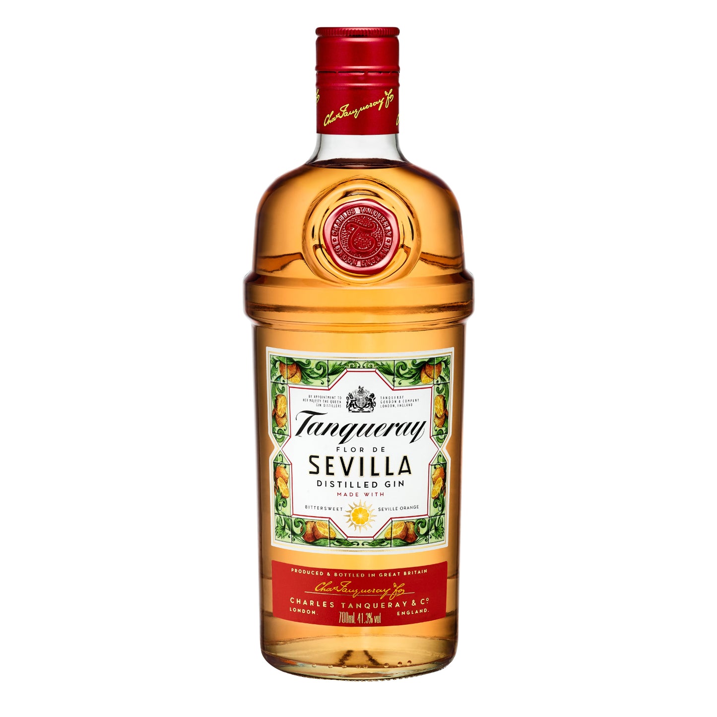 Tanqueray Sevilla 700 ML + Copa acrílica naranja 06x01