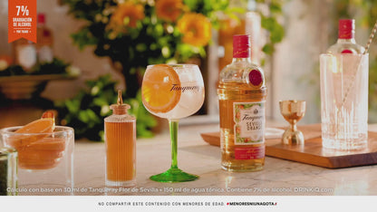 Tanqueray Sevilla 700 ML + Copa acrílica naranja 06x01